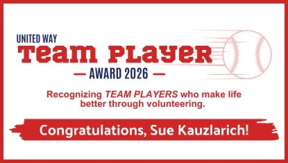 United Way Team Player Award - Sue Kauzlarich